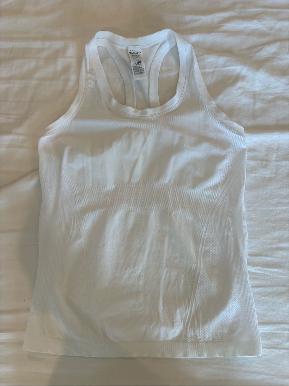 Athleta White Momentum Seamless Tank